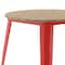 Flash Furniture 30 RD Dining Table Brown Poly Top/Red Frame JJ-T14623-80-BRRD-GG - alternate 8